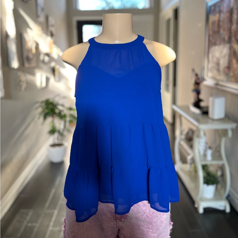 Royal blue top